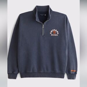 Abercrombie and Fitch NFL Chicago Bears half Zip Size Small NWOT